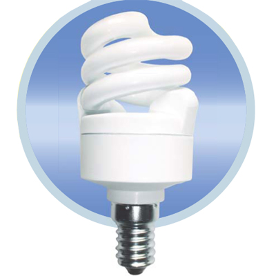 Энергосберегающая лампа ЭРА F-SP-7-827-E14 (12/48) теплый свет Энергосберегающая лампочка ЭРА инфо 2169a.