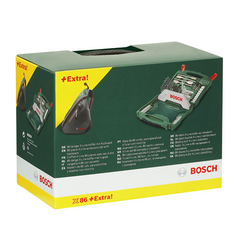 Bosch X-Line 86 набор оснастки +рюкзак (2607019805) Электроинструмент Bosch; Китай Модель: 2607019805 инфо 2197d.
