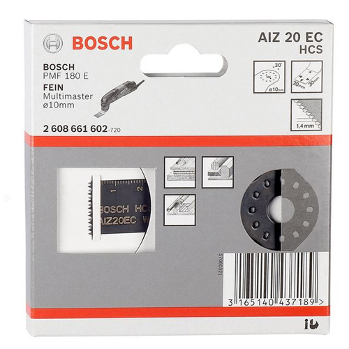 Bosch HCS (2608661601) пилка для PMF 180E 32мм Электроинструмент Bosch; Швейцария Модель: 2608661601 инфо 8006d.