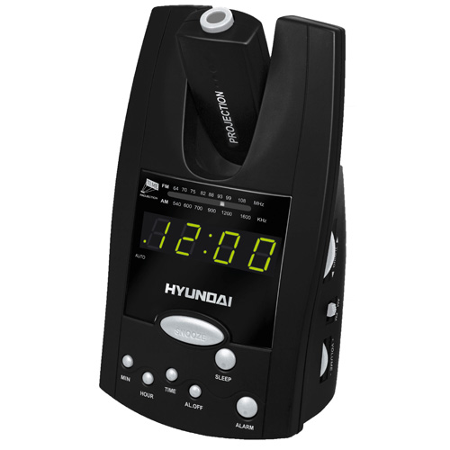 Hyundai H-1506, Black-Green Радио-будильник Hyundai Electronics инфо 8616a.